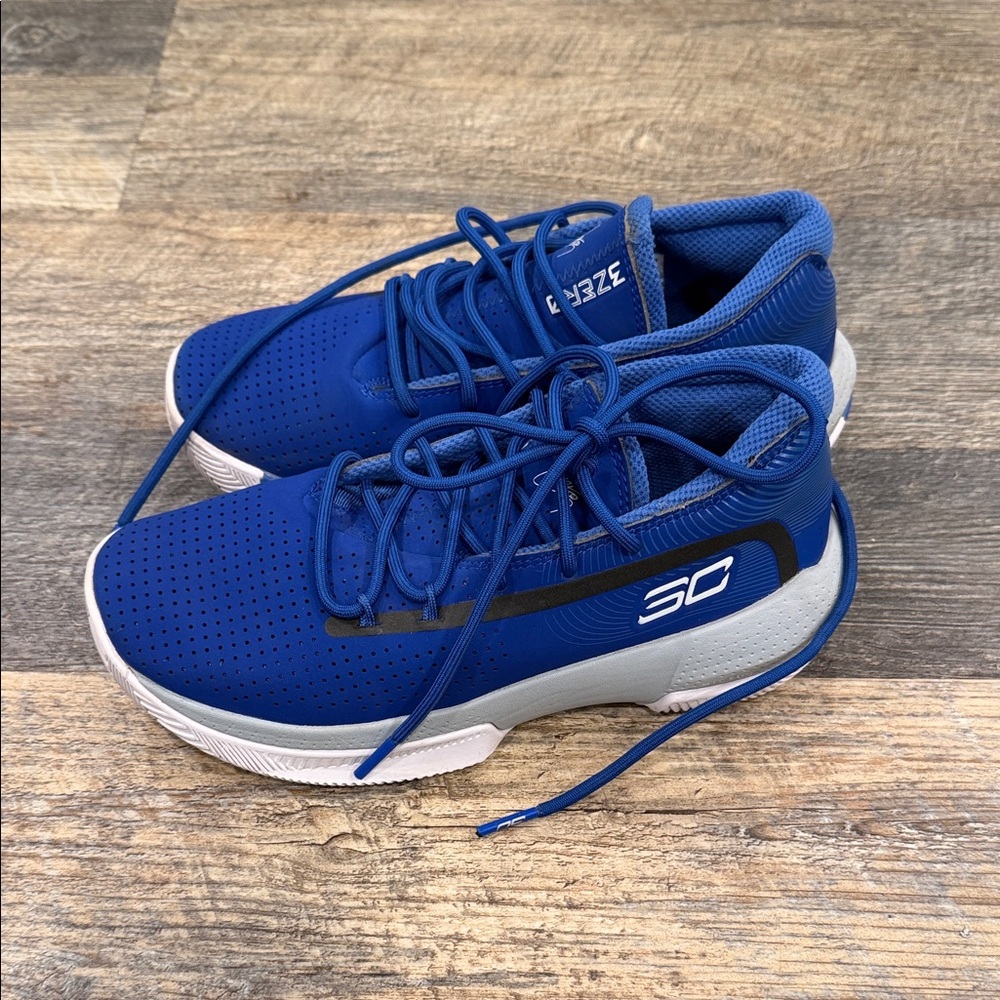 Under Armour Kids Royal Blue Sneakers - Picture 2 of 4